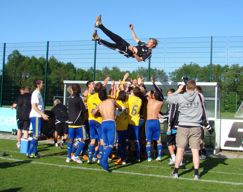 Brndbys U19 vinder Danmarksmesterskabet onsdag d. 1. juni 2011.